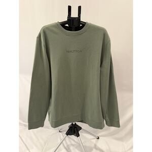 New Nautica Green Crew Neck Size:2XL
